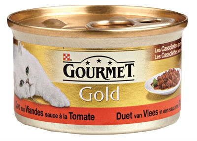 Product image of:GOURMET GOLD CASSOLETTES DUET VAN VLEES IN SAUS MET TOMATEN