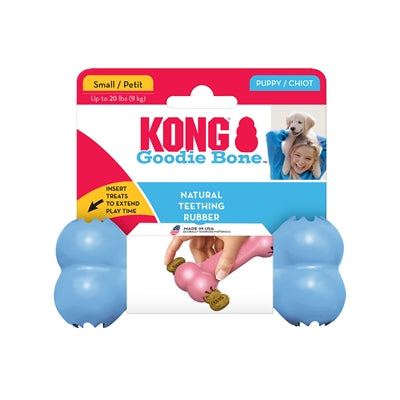 Product image of:KONG PUPPY GOODIE BONE ROZE OF BLAUW ASSORTI