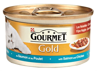 Product image of:GOURMET GOLD FIJNE HAPJES ZALM / KIP